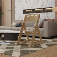 Chaise haute en bois naturel, hauteur réglable, design pliable, sûre pour les bébés et les tout-petits, pour la salle à manger à la maison, en bois massif écologique