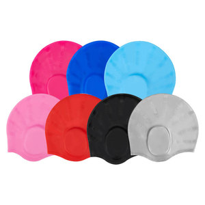 Gorros de Natación de Silicona de Color Sólido para Adultos, Protección para los Oídos, Equipo de Natación - Product Image 1