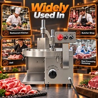 Trancheuse à viande fraîche commerciale automatique pour bœuf, porc, agneau, mouton, machine à trancher la viande avec épaisseur réglable, équipement de découpe de viande