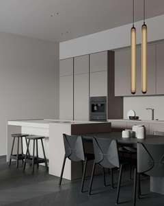 American Style Home <b>Furniture</b> Lacquer Finish Kitchen Cabinet Full Kitchen Cabinet Set With Kitchen Accessories - Product Image 5