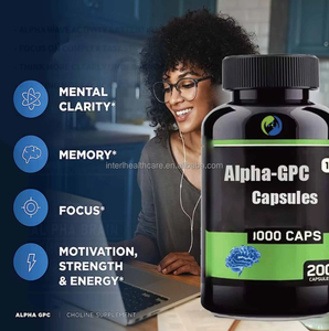 Ausreson Alpha Gpc 600mg C vitamini D E B6 B12 bellek ve odak fiyat toptan beyin takviyesi toplu alfa Gpc kapsüller - Product Image 2