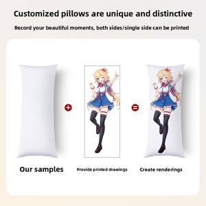 Aksesori bertema <span class=keywords><strong>Anime</strong></span> dan permainan grosir kustom untuk bantal tidur serat poliester persegi panjang dengan desain kartun - Product Image 3