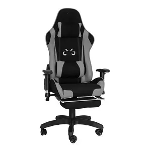 Dropshipping Chaise de jeu de bureau Gamer LED Bureau ergonomique réglable en hauteur Ordinateur de direction pivotant Stuhl de jeu avec repose-pieds