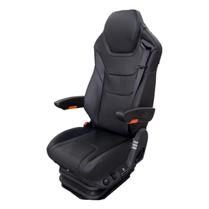 Siège <span class=keywords><strong>de</strong></span> camion en cuir à suspension durable - Réglable, luxe, universel, robuste, pour longs trajets, bonne maintien - Product Image 5
