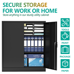 Armoire à dossiers en acier de style moderne avec serrure secrète, design modulaire réglable pour l'école, l'hôtel, le salon, le bureau - Product Image 3