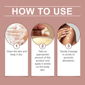 Crème de soin de la peau 120ml Crème au beurre végétal biologique naturelle Hydratation en profondeur Hydratant pour le corps Soins du corps Crème pour le corps blanchissante - Product Image 6