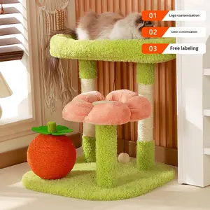 Tiragraffi per Gatti in Sisal Stile Giapponese, Scaffale Integrato per Arrampicata e Salto - Product Image 3