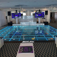 Piste de danse LED populaire pour mariages et événements DJ, dalles de piste de danse LED, piste de danse 3D LED pour spectacles sur scène