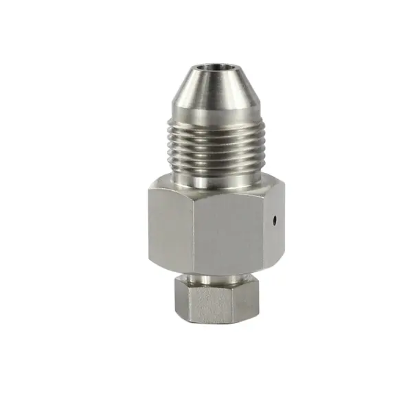 400 Mpa Tekanan Sangat Tinggi Pria Npt Thread Adaptor 9/16 Inch Stainless Steel Lurus Pipa Adaptor