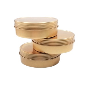 Rỗng 4Oz 80Mm Matte Nến Màu Đen Lọ Tinplate Kim Loại Container Vít Nắp Bù Đắp In Ấn Nhôm Jar Cho Nến Quà Tặng - Product Image 1
