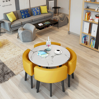 Ensemble table et chaises de salle à manger de luxe léger pour la maison, balcon, réception, centre commercial, négociation simple, rangement, étagères à chaussures