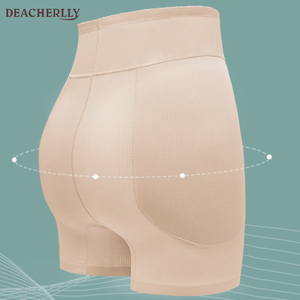 Shorts rembourrés non amovibles à taille haute, rehausseur de hanches, effet ventre plat, <span class=keywords><strong>gaine</strong></span> amincissante - Product Image 4
