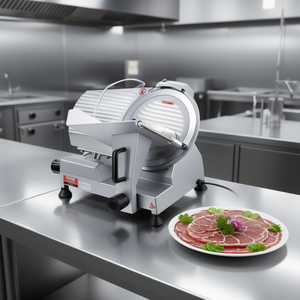 Trancheuse à viande commerciale Vevor, lame en acier inoxydable de 12 pouces, épaisseur réglable, semi-automatique, pour viande fraîche de charcuterie - Product Image 2