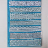 Tissu en dentelle française florale ondulée blanche en polyester, brodé, extensible, respirant, doux et luxueux, idéal pour les sous-vêtements – Meilleure vente
