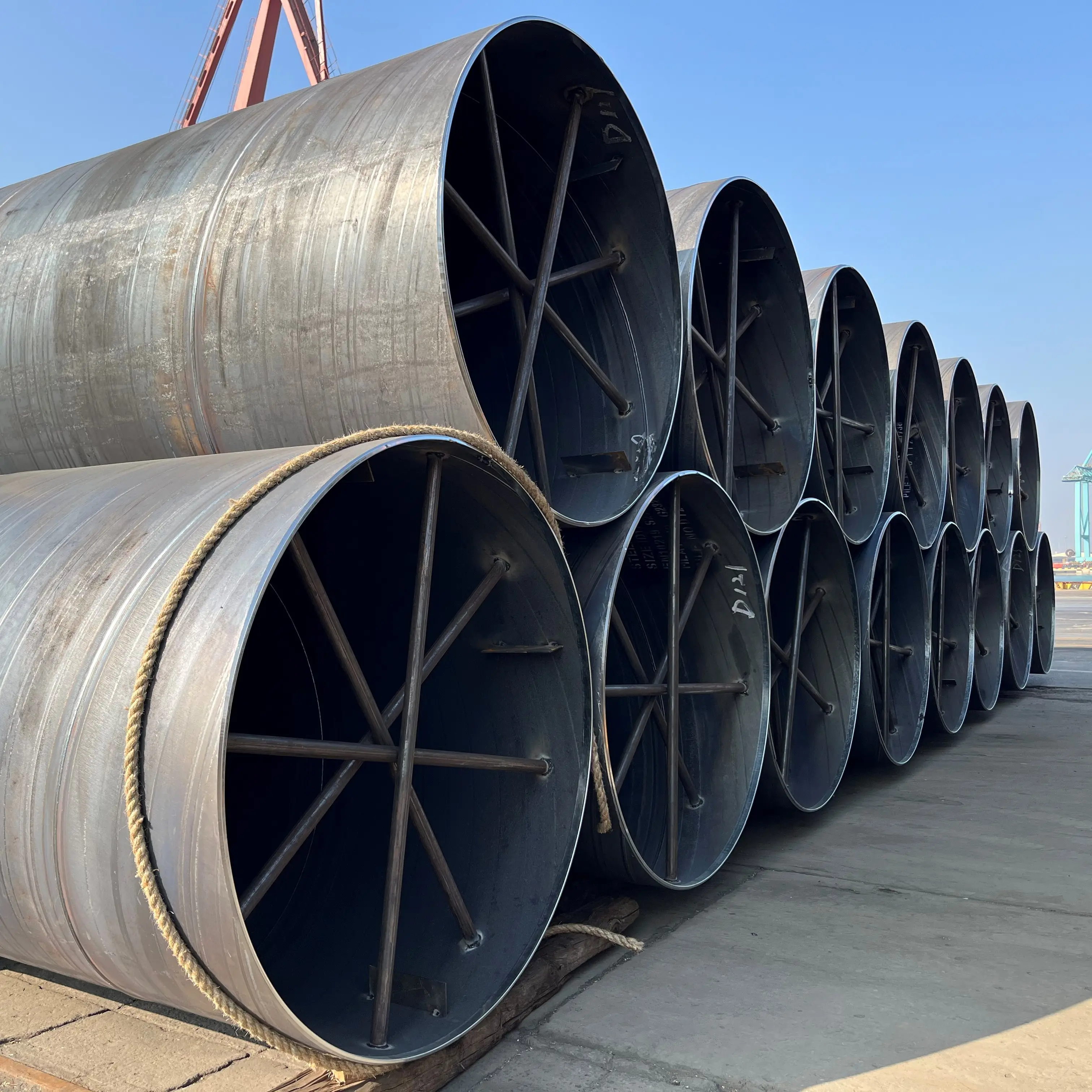 Tianjin завод sssaw API 5L спиральная сварная труба из углеродистой стали для природного газа и нефтепровода