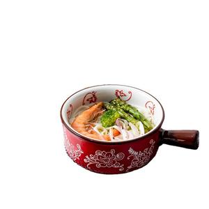 ชุดเครื่องใช้บนโต๊ะอาหารข้าวแบบสร้างสรรค์,ชามสลัดเซรามิกบุคลิกภาพสไตล์ตะวันตก - Product Image 5