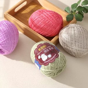 Nhà Máy Bán Buôn Tám Lươi Một Màu Lụa Len Dệt Kim Tay Crafting Cashmere Alpaca Sợi Chất Lượng Cao Cấp Crocheting Sợi Cho - Product Image 5