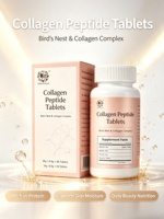 Complexe de collagène de levure en poudre instantanée, polypeptide, élastine, acide hyaluronique, complément beauté pour la peau des femmes, OEM ODM