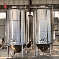 Fermenteur conique en acier inoxydable Boben, cuves sanitaires SUS304, cuves de fermentation avec chemise de refroidissement et couche isolante