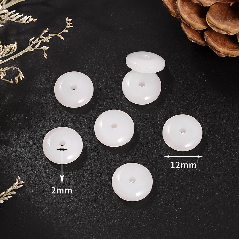 8 White safety buckle, 12mm