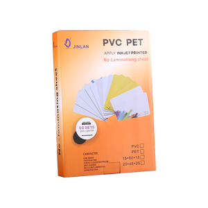 Jinlan tùy chỉnh A4 nhựa không thấm nước tấm thẻ Trống máy in phun ID kinh doanh chất liệu không nhiều lớp <span class=keywords><strong>PVC</strong></span> của nhà sản xuất - Product Image 2