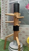 Mannequin d'entraînement en bois NO.1 – Équipement d'arts martiaux – Mannequin autoportant en bois pour l'entraînement au Kung Fu chinois et au Wing Chun