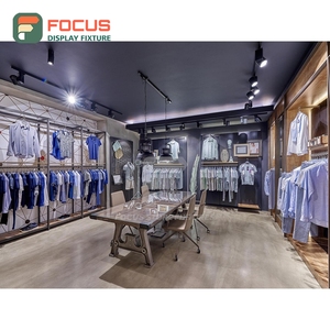 New Design Boutique Store Solid Wood <b>Showcase</b> Cabinet Project Contractor Clothing Store - Product Image 5