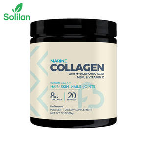 Commercio all'ingrosso OEM Private Label idrolizzato pesce marino collagene proteine in polvere con acido ialuronico e vitamina C per lo sbiancamento della pelle - Product Image 1