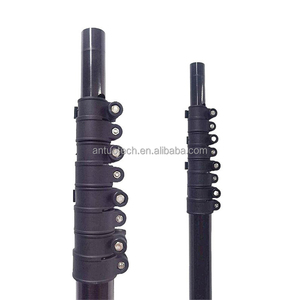 Connecteur de poteau télescopique en fibre de carbone 3K pour nettoyage de gouttières, alimenté en eau, pour ski et autres usages - Product Image 1