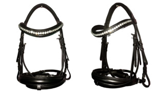 บังเหียนม้าหนังแท้ตกผลึกพร้อมแผ่นรองเนื้อนุ่ม Arrival100 % จากผู้ผลิตอินเดีย - Product Image 3