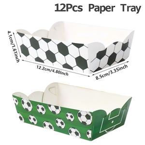 Ensemble boîte à frites en papier de qualité alimentaire avec thème de la coupe du monde de football pour les amateurs de sport - Product Image 3