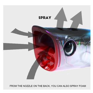 เหยื่อป๊อปเปอร์ลอยน้ำพลาสติกทนทาน8.5ก. 15ก. สำหรับ<span class=keywords><strong>ปลา</strong></span>เทราท์น้ำเค็มปลาเทราท์ทูน่าและ<span class=keywords><strong>ปลา</strong></span><span class=keywords><strong>นิล</strong></span> - Product Image 5