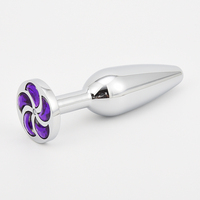 Nouvel arrivage de jouets sexuels amusants pour adultes, en forme de fleur violette, détachable, bouchon de fesses, verrou de cul