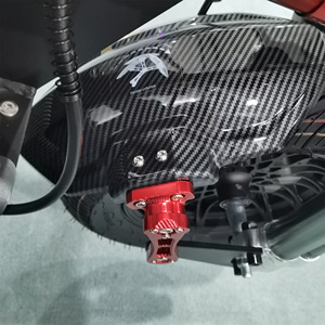 Geofought Easy to Install Electric <b>Scooter</b> Carbon Fiber Front Mudguard With Aluminum Alloy Bracket for Hizzo F8 Electric <b>Scooter</b> - Product Image 4