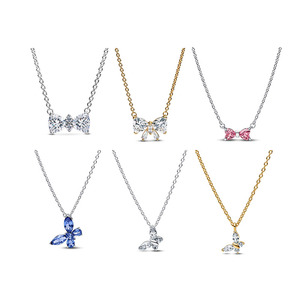 <span class=keywords><strong>Collier</strong></span> en argent sterling S925 Pandoras avec <span class=keywords><strong>pendentif</strong></span> papillon - Product Image 1