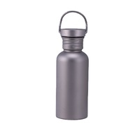 Accessoires de voyage d'extérieur Bouteille thermos et bouteille d'eau en titane Flacons et thermos à vide en acier à double paroi