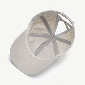 <b>Light</b> <b>Board</b> Soft Top Quick-drying 6-Panel Baseball Cap Unisex Summer Crossed Hollow Ponytail Thin Breathable Mesh Common Image - Product Image 5