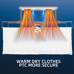 Stendino intelligente in fabbrica con luci regolabili e crittografia migliorata fornitura di lavanderia per riscaldamento intelligente - Product Image 2