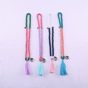 Boho Coloré En Bois Perlé Bijoux Vintage Charme Glands Pendentif Bohème Collier pour Femmes Fille - Product Image 2