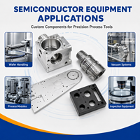 Composants d'équipement semi-conducteur usinés par CNC, usinage CNC de précision, pièces de chambre à vide personnalisées, fabricant OEM