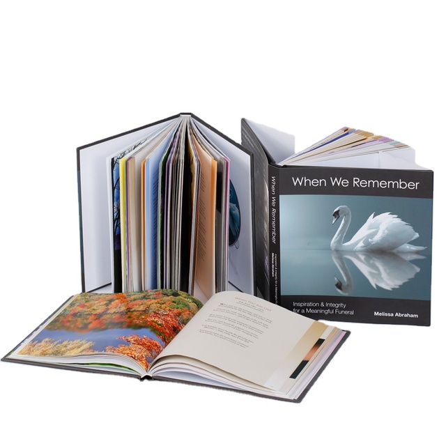 Photo Book Printing Service with Hard Cover Cardboard Material Offset Paper