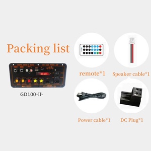 GD100-II ใหม่พร้อมจอแสดงผล100W-300W บอร์ดขยายซับวูฟเฟอร์สำหรับรถยนต์กำลังไฟสูง12V แผงวงจรเครื่องขยายเสียงพร้อม <span class=keywords><strong>BT</strong></span> <span class=keywords><strong>5.0</strong></span> - Product Image 3