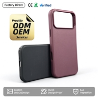 Casing HP TPU Kain Teknis 3.0mm Logo Kustom OEM ODM Grosir Massal Casing 15 Promax untuk iPhone 18 Casing Burgundy
