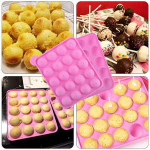 <span class=keywords><strong>Molde</strong></span> de Silicona para Cake Pops, Moldes para Chocolate, <span class=keywords><strong>20</strong></span> Cavidades/Orificios, Bolas de Pastel Redondas, <span class=keywords><strong>Molde</strong></span> para Cupcakes, Bandeja para Hornear - Product Image 6