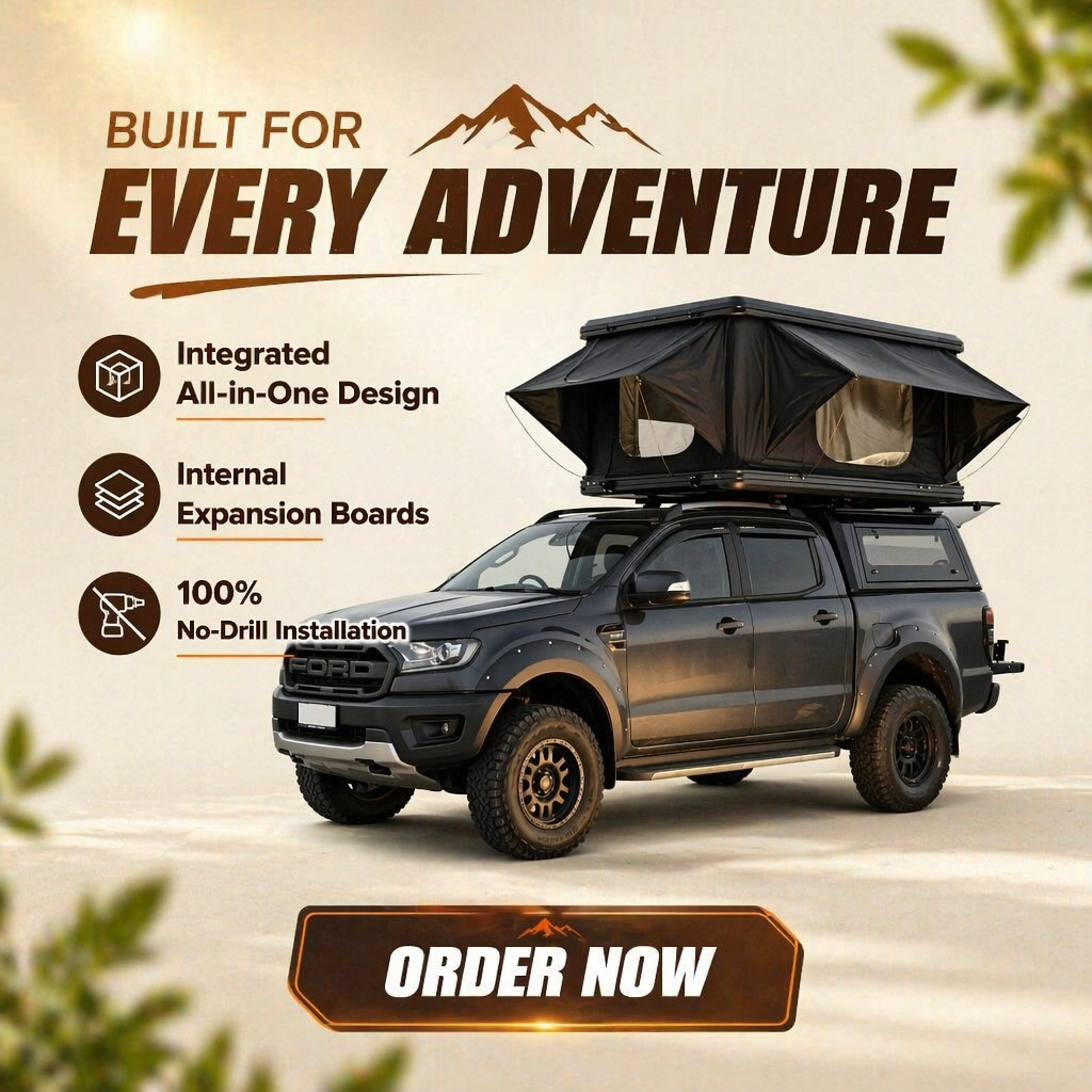 Aluminum Integrated Manual Walk-through Canopy | Ford Ranger