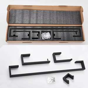 Juego de accesorios de baño modernos para hotel y apartamento: toallero de hierro, gancho para ropa, barra para toallas, soporte para papel higiénico - Product Image 3