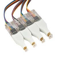 Sonde à ressort pour le téléchargement, l'écriture et la gravure de puces SOP8/WSON8/QDFN8, graveur de puces Flash avec câble pour tester et programmer