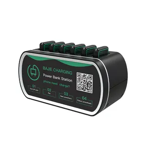 4G 6000mAh 6 yuva paylaşımı Powerbank istasyonu taşınabilir şarj cihazı kablosuz şarj paylaşılan Bajie şarj otomat