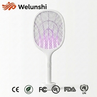 WLS-1206 OEM Factory Pure Physical Mosquito Control, Tueur de moustiques automatique - Raquette électrique et lampe anti-moustiques UV, Sûr pour bébés et animaux domestiques