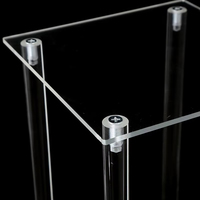 Support à fleurs moderne transparent en acrylique clair de 40/60/80 cm, grand vase décoratif pour centre de table de mariage ou de fête